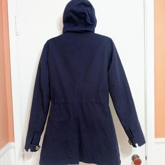 GH Bass & Co Navy Hooded Utility Jacket Small - Picture 7 of 15